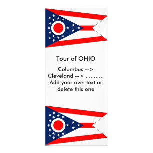 Rack Card with Flag of Ohio, U.S.A.