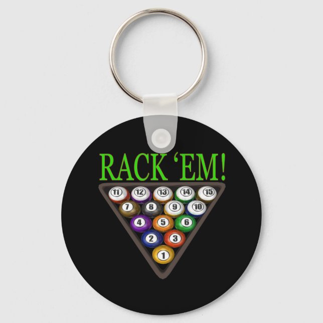 Rack Em 3 Key Ring (Front)