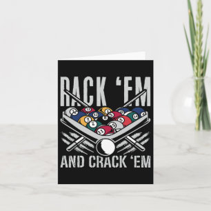 Rack Em And Crack Em Billiards Pool Tournaments Cu Card