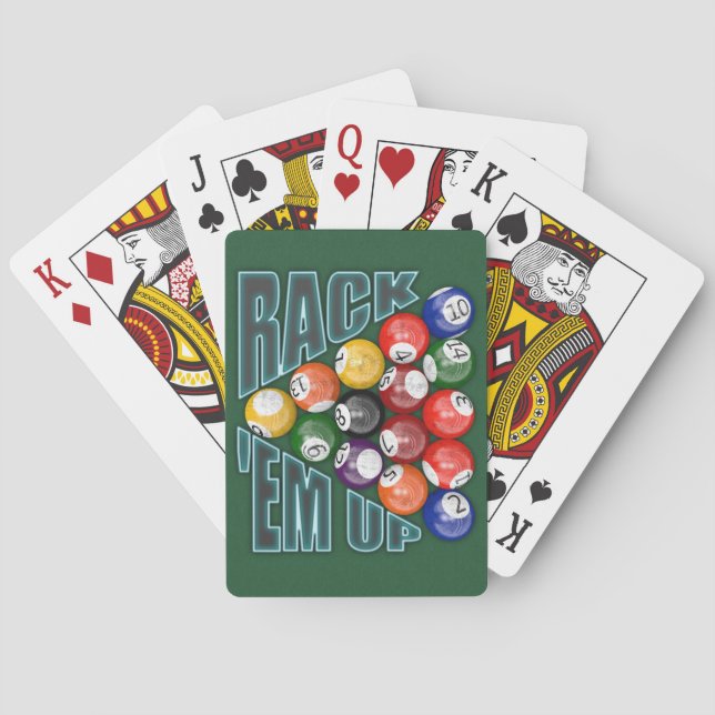Rack Em Up Playing Cards (Back)