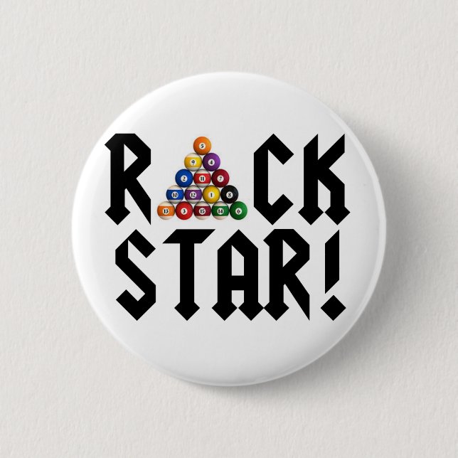 Rack Star! 6 Cm Round Badge (Front)