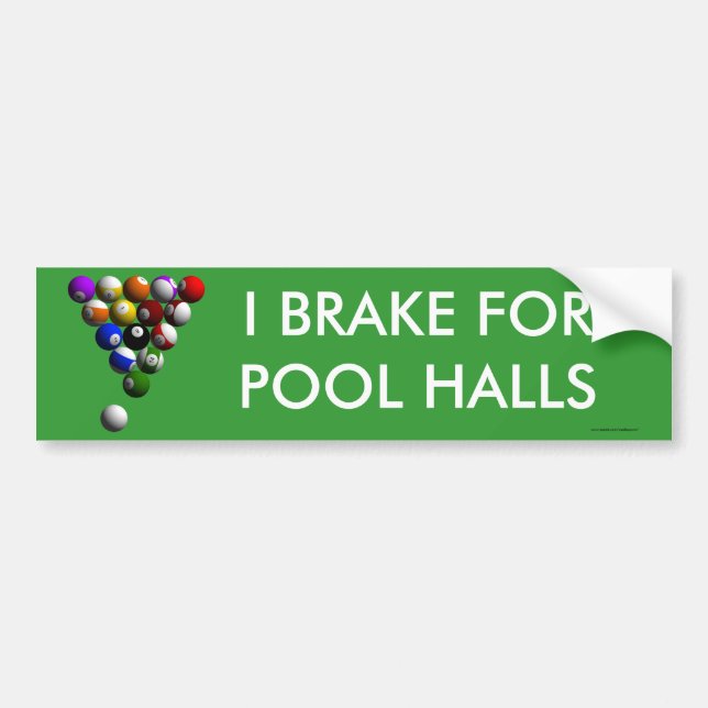 Racked Billiard Balls Bumper Sticker (Front)
