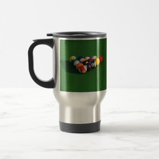 Racked Pool Balls Mug (Left)