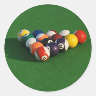 Racked Pool Balls Stickers