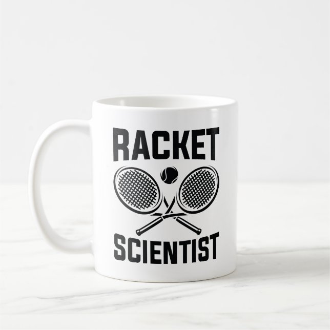Racket Scientist Coffee Mug (Left)