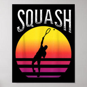 Racket Squash Ball Squash Court Badminton Poster