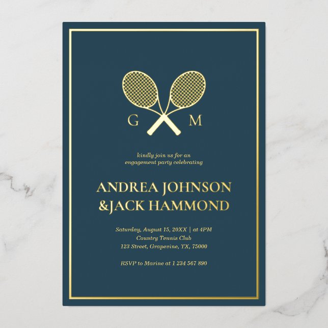 Rackets Monogram Tennis Player Engagement Real (Front)