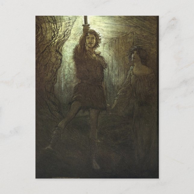 Rackham's Valkyrie Postcard (Front)