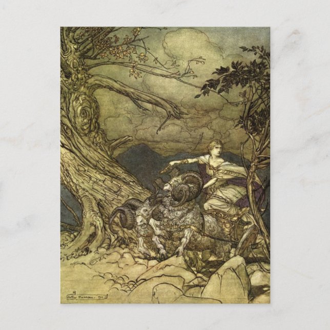 Rackham's Valkyrie Postcard (Front)