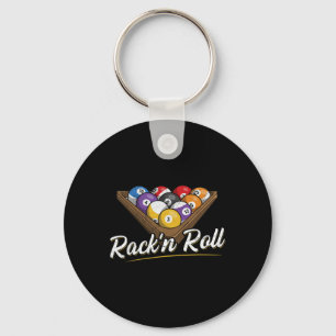 Rackn Roll Pun For A Poll Player Key Ring