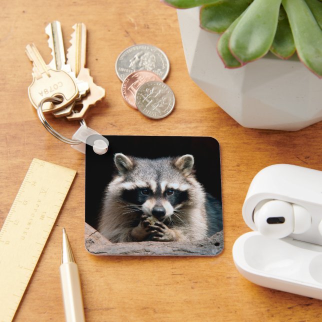 Racoon 004 key ring (Desk)