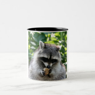 Racoon 004 Two-Tone coffee mug