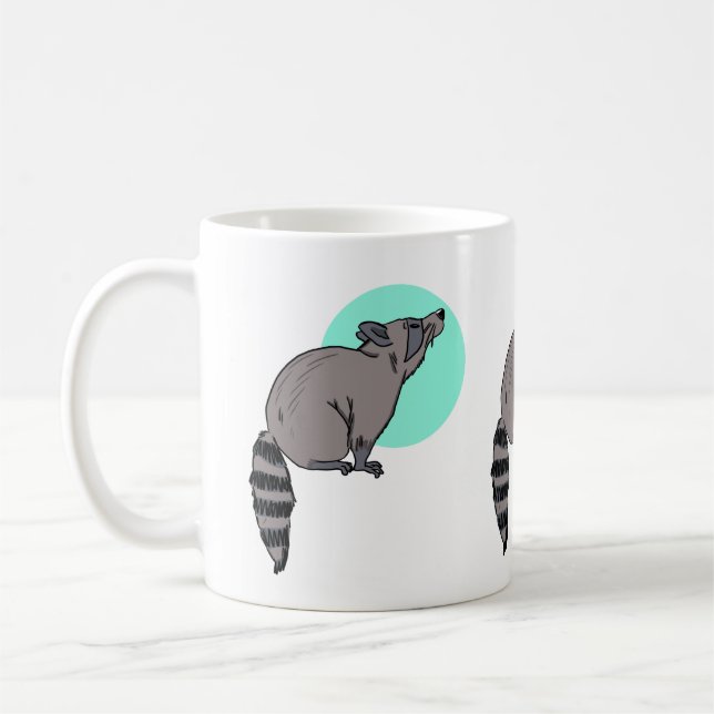 Racoon 11oz Ceramic Mug (Left)