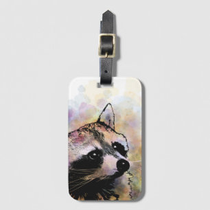 racoon 23 luggage tag