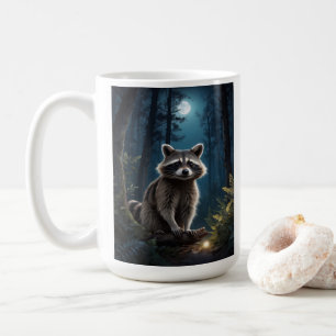 Racoon Adventure by Moonlight Wildlife  Coffee Mug