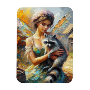 Racoon and a Fairy Magnet