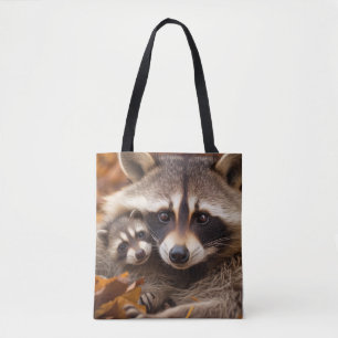 Racoon Animal Wild Beauty Freedom Wilderness Art Tote Bag