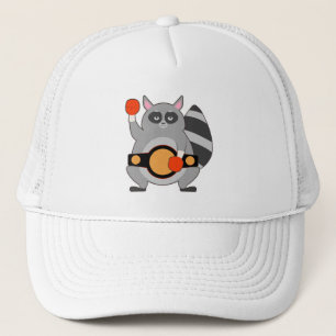 Racoon as Boxing champ with Belt Trucker Hat