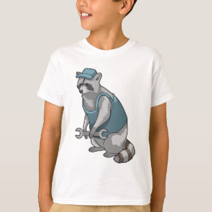 Racoon as Craftsman with Wrench T-Shirt