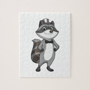 Racoon as Groom with Tie Jigsaw Puzzle