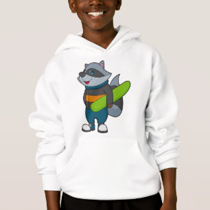 Racoon as Snowboarder with Snowboard