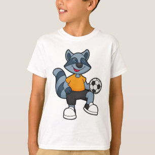 Racoon as Soccer player with Soccer ball T-Shirt