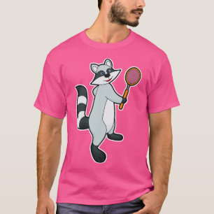 Racoon as Tennis player with Tennis racket T-Shirt
