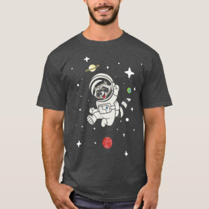 Racoon Astronaut In Space Racoon Lover Animal L T-Shirt