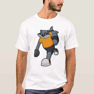 Racoon at Bowling with Bowling ball T-Shirt