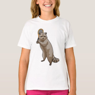 Racoon at Tennis with Tennis racket T-Shirt