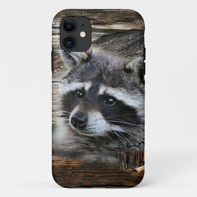 Racoon At The Old Barn Case-Mate iPhone Case (Back)