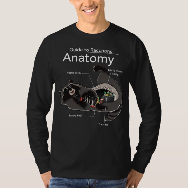 Racoon atanomy T-Shirt (Front)