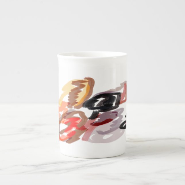 Racoon Autumn Sunset Bone China Mug (Front)