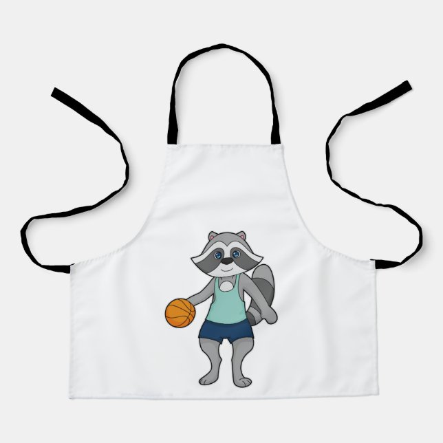 Racoon Basketball player Basketball Apron (Front)