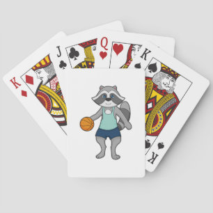 Racoon Basketball player Basketball Playing Cards