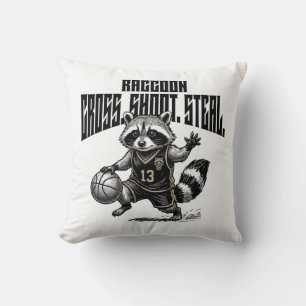 Racoon Basketball Star - Cross Shoot Steal Graph Cushion