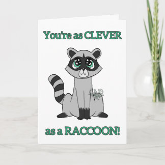 Racoon Birthday Card