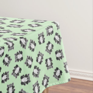 Racoon Birthday Party Green Tablecloth