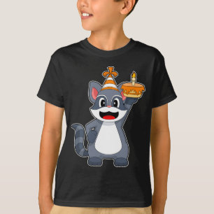 Racoon Birthday Party hat T-Shirt