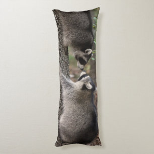 Racoon body pillow. body cushion