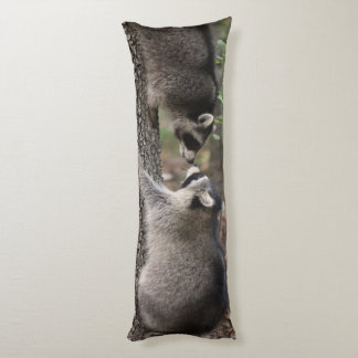 Racoon body pillow. cushion