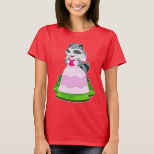 Racoon Bride Heart Wedding T-Shirt