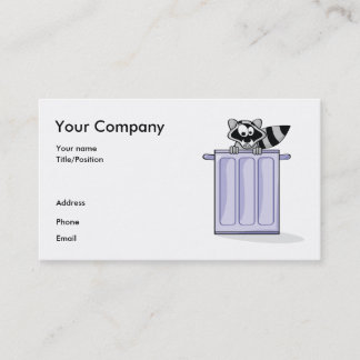 Racoon business card