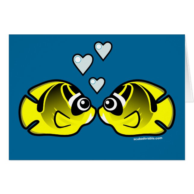 Racoon Butterflyfish Love (Front Horizontal)