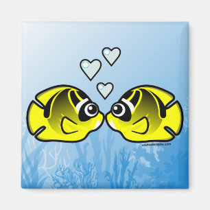 Racoon Butterflyfish Love Magnet