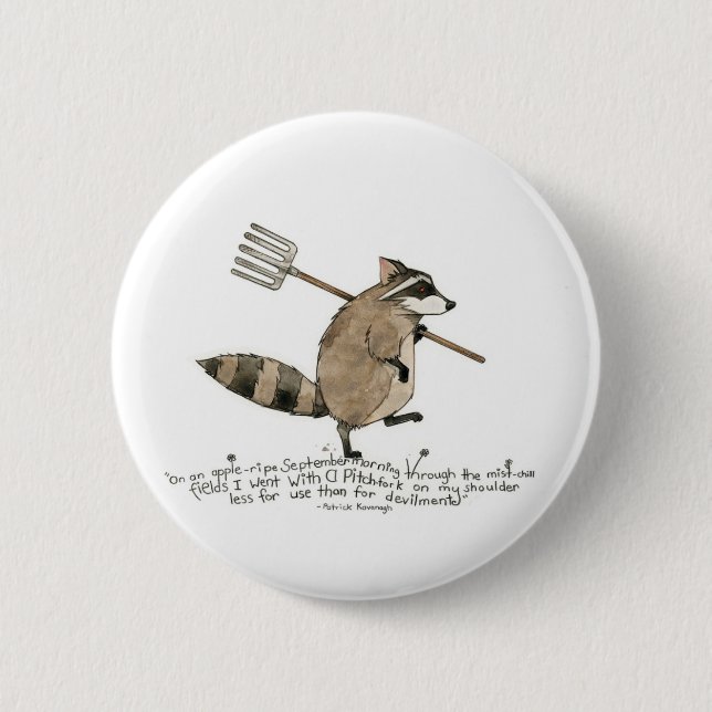 Racoon Button (Front)