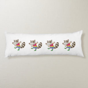 Racoon cartoon body cushion