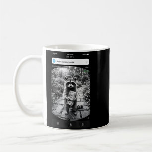 Racoon Cash Door Camera Meme Design Coffee Mug