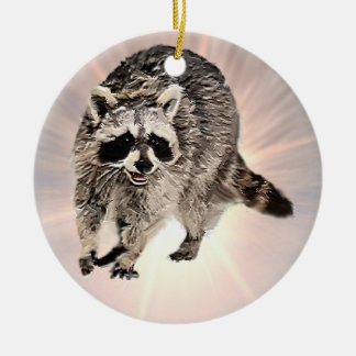 Racoon Ceramic Tree Decoration