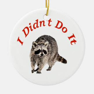 Racoon Ceramic Tree Decoration